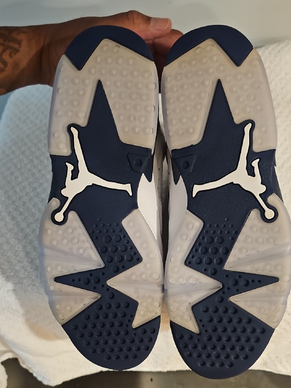 Jordan 6 Retro Midnight Navy Size 12 No Box - Picture 4 of 5